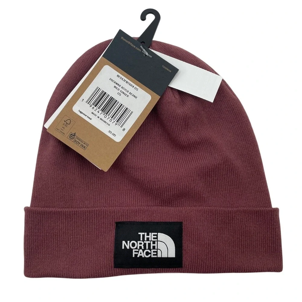 The North Face Beanie Dockworker Recycled Beanie OS Wild Ginger New With Tags